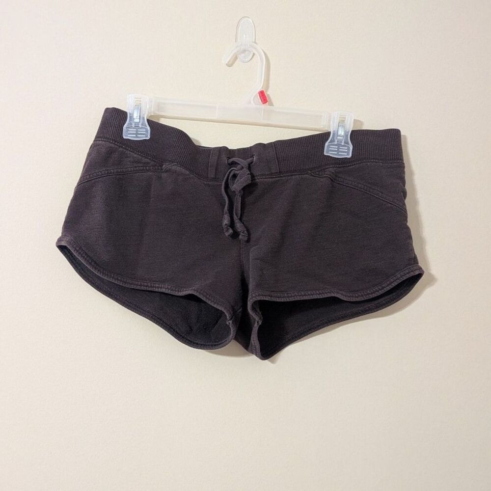 Y2K Low Rise Old Navy Faded Chocolate Brown Drawstring Sweat Shorts